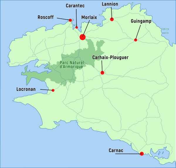 Carte de lieux des formations Photo Stage